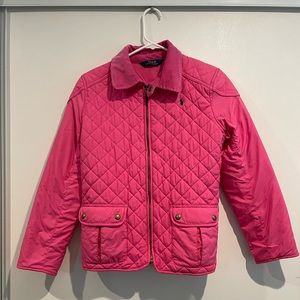 Vintage Polo Ralph Lauren Quilted Puffer Jacket, Pink, Small